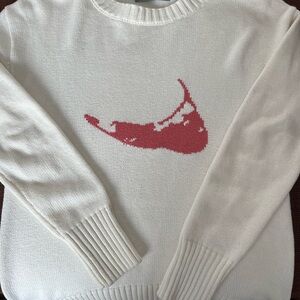 Women's Cream Sweater with Nantucket Island Graphic